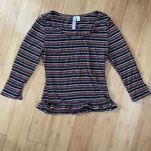 Ribbed semi crop top size S